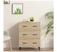Sideboard Sonoma Oak 69.5x34x90 cm Engineered Wood Compact Storage Console Easy