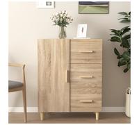 Sideboard Sonoma Oak 69.5x34x90cm Engineered Wood Compact Storage Cabinet Extra