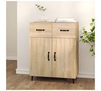 Sideboard Sonoma Oak 69.5x34x90cm Engineered Wood Compact Storage Unit with legs