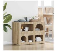 vidaXL Sideboard Sonoma Oak 80.5 x 35 x 59 cm Engineered Wood