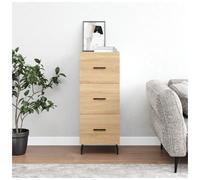 Sideboard Sonoma Oak Engineered Wood 34.5x34x90 cm Modern Storage Drawer Compact