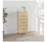 Sideboard Sonoma Oak Engineered Wood 34.5x34x90 cm Tall Storage with Drawer