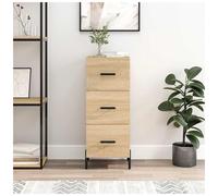 Sideboard Sonoma Oak Engineered Wood 34.5x34x90cm Modern Storage Drawer Compact