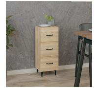 Sideboard Sonoma Oak Engineered Wood 34.5x34x90cm Slim Storage Cabinet w/Drawer