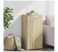 Sideboard Sonoma Oak Engineered Wood 45x42.5x93cm 1 Drawer 1 Door Modern Storage