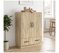 Sideboard Sonoma Oak Engineered Wood 66x34.5x92cm 1 Drawer 2 Door Storage Shelf