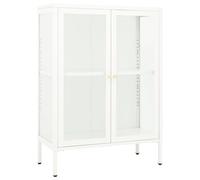 Sideboard Steel&Glass Home Highboard Storage Book Cabinet Multi Colours vidaXL