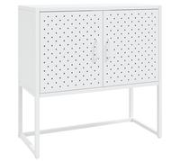 vidaXL Sideboard Black Steel Indoor Living Room Side Storage Cabinet Table