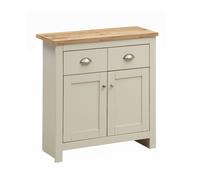 Sideboard Storage Cabinet 2 Door 2 Drawer Unit for Dining Room Oak Effect Top