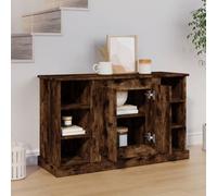 vidaXL Sideboard Smoked Oak 100x35.5x60 cm Engineered Wood