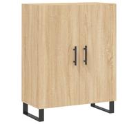 vidaXL 2 Door Sonoma Oak Sideboard - Size: 90 x 69.5 x 34cm - Brown - Wilko