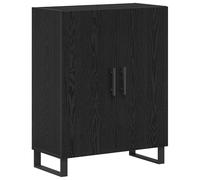 Vidaxl Sideboard Black Oak Engineered Wood Medium Black Oak Sideboard, Black