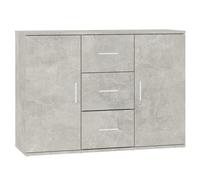 Vidaxl Sideboard Grey Sonoma 91X29.5X65 Cm Engineered Wood