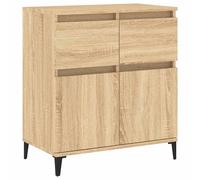 (sonoma oak) vidaXL Sideboard Storage Cabinet Cupboard Highboard for Home Engineered Wood