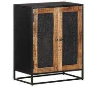 Sideboard Storage Cabinet Cupboard Highboard Solid Wood Mango and Iron vidaXL