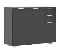 vidaXL Sideboard High Gloss Black 107x35x80.5 cm
