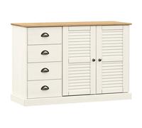 Sideboard Storage Cabinet Cupboard with Drawers VIGO Solid Wood Pine vidaXL