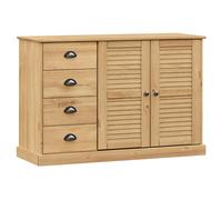 Sideboard Storage Cabinet Cupboard with Drawers VIGO Solid Wood Pine vidaXL