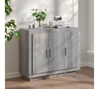 vidaXL Sideboard Grey Sonoma 92x35x75 cm Engineered Wood, Grey