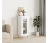 vidaXL Sideboard High Gloss White 34.5x34x90 cm Engineered Wood, White