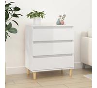 vidaXL Sideboard High Gloss White 60x35x70 cm Engineered Wood, White