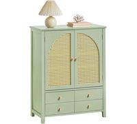 Sideboard Storage Cabinet Hallway Cupboard With 4 Drawers & 2 Doors,sobuy Fsb72-Gr