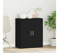 Vidaxl Sideboard Black Oak 60X31X70 Cm Engineered Wood