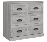 vidaXL Sideboard Grey Sonoma 70x35.5x67.5 cm Engineered Wood