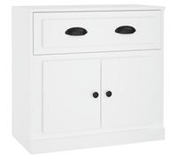 (white) vidaXL Sideboard Storage Cabinet Storage Cupboard Highboard Engineered Wood