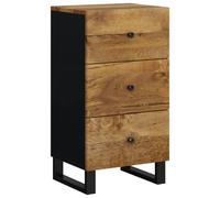 Sideboard Storage Cabinet with 3 Drawers Cupboard Solid Wood Reclaimed vidaXL