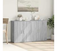 Sideboard Storage Cupboard Cabinet Buffet Highboard 2PC with 2 Doors Unit