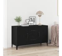 vidaXL Sideboard Black Oak 100 x 36 x 60 cm Engineered Wood