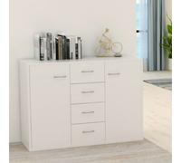 vidaXL Sideboard White Engineered Wood Storage Cabinet Home Organiser Buffet