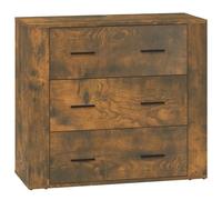 vidaXL Sideboard Smoked Oak 80x33x70 cm Engineered Wood UK HOT