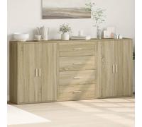 vidaXL Sideboards 3 pcs Sonoma Oak 60x31x84 cm Engineered Wood