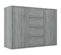 Vidaxl Sideboard Grey Sonoma 88X30X65 Cm Engineered Wood