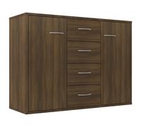 Vidaxl Sideboard Brown Oak 88X30X65 Cm Engineered Wood