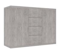 vidaXL Sideboard Concrete Grey 88x30x65 cm Engineered Wood