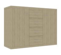 vidaXL Sideboard Sonoma Oak Engineered Wood Cabinet Home Organiser Buffet