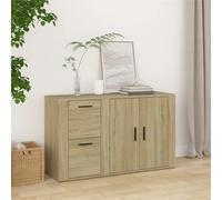vidaXL Sideboard Sonoma Oak 100x33x59.5 cm Engineered Wood