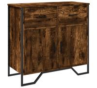 Sideboard Storage Cupboard Cabinet Highboard Smoked Oak Engineered Wood vidaXL