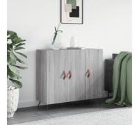 vidaXL Sideboard Grey Sonoma 90x34x80 cm Engineered Wood