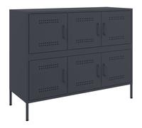 Sideboard Storage Cupboard Side Cabinet Highboard Cold-rolled Steel vidaXL