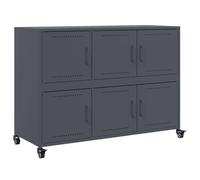 Sideboard Storage Cupboard Side Cabinet Highboard Cold-rolled Steel vidaXL