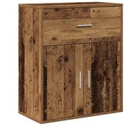 (white) vidaXL Sideboard Storage Cupboard Side Cabinet Highboard Black Engineered Wood