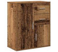 Sideboard 60x31x70cm Artisan Oak Engineered Wood 2Drawers 2 Doors Modern Storage
