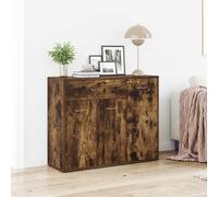 Vidaxl Sideboard Smoked Oak 88X30X70 Cm Engineered Wood Sideboards
