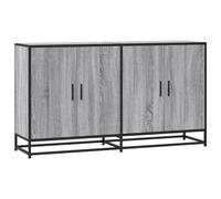 vidaXL Sideboard Grey Sonoma 134x35x76 cm Engineered Wood, Grey