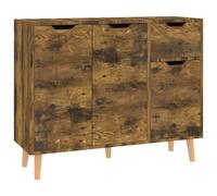 vidaXL Sideboard Smoked Oak Engineered Wood Home Cupboard Storage Cabinet