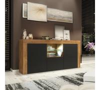 Sideboard TV Unit TV Stand Cabinet Storage Display Shelf High Gloss LED 145cm